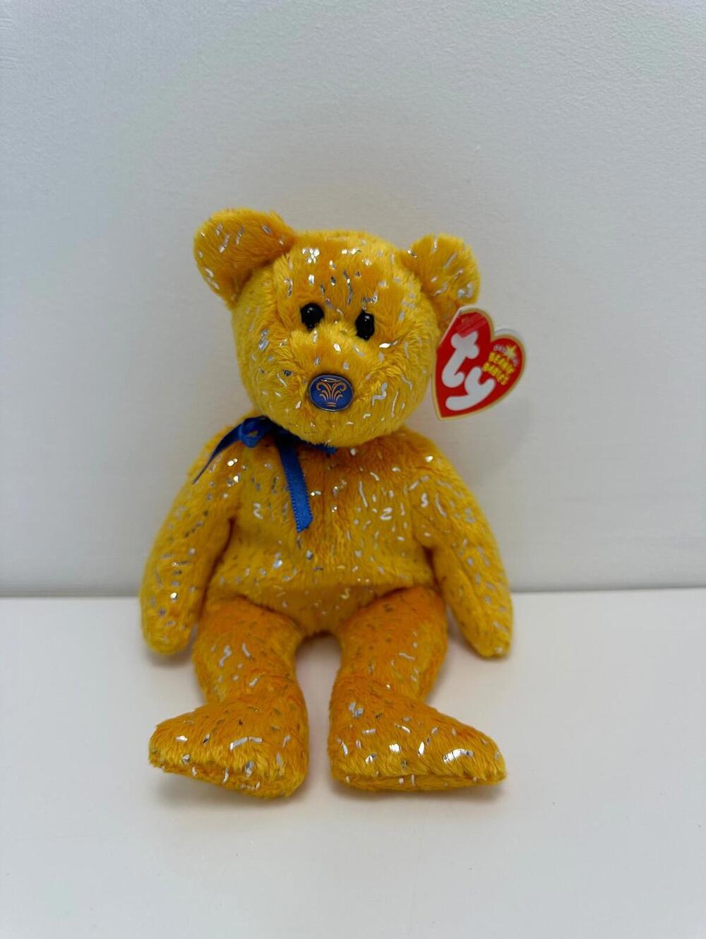 Ty Beanie Baby “Discover” the Gold Bear (8.5 inch)
